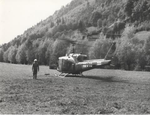 Elicottero in montagna