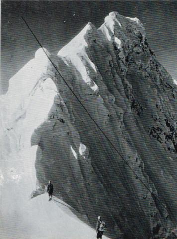 La cresta sud del nevado