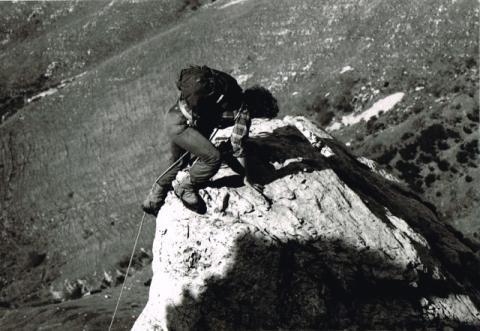 Allievi al corso roccia 1976