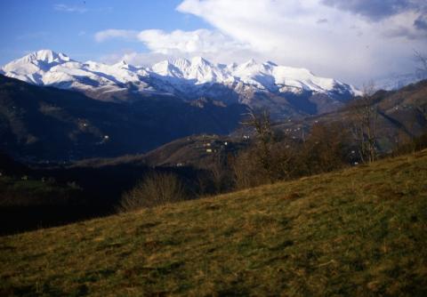 Vista sulle Orobie da santuario d Altino