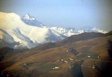 Vista sulle Orobie da santuario d'Altino
