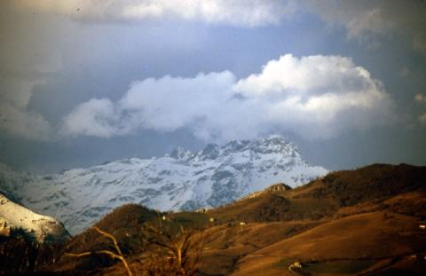 Vista sulle Orobie da santuario d'Altino
