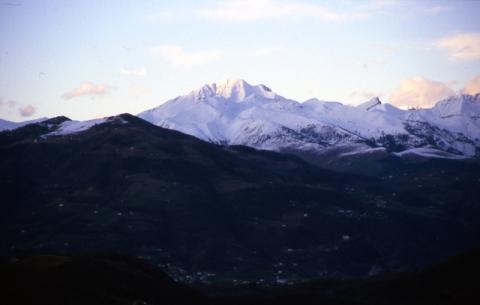 Vista sulle Orobie da santuario d'Altino
