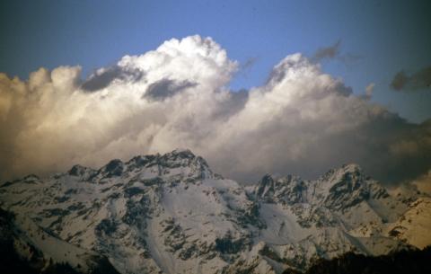 Vista sulle Orobie da santuario d'Altino