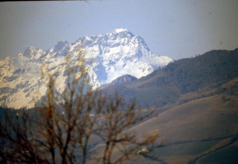 Vista sulle Orobie da santuario d'Altino