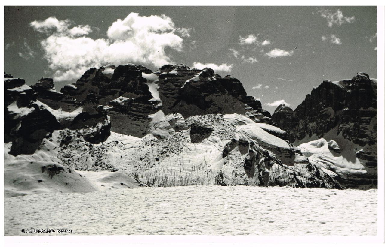 "La Cima di Brenta dal Rifugio Graffer - 23-3-52"