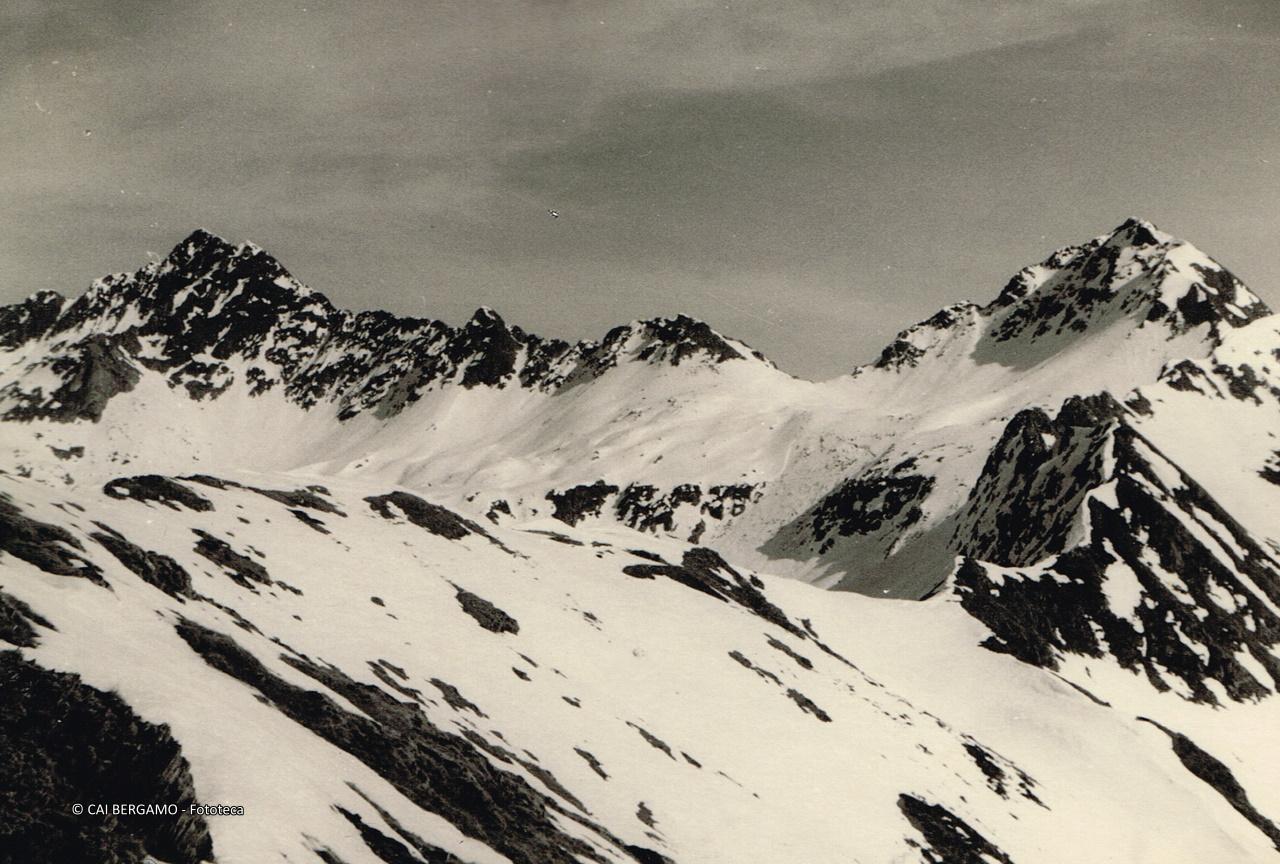 M. Cadelle, Passo di Porcile e M. Valegino dal Passo di Tartano