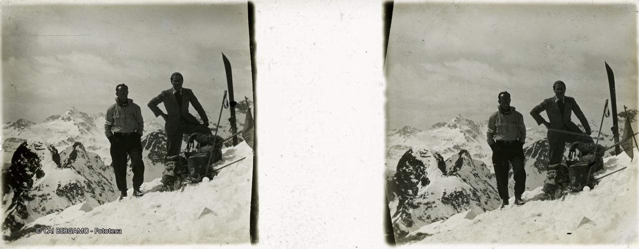 Arrivati in cima al Madannino con lo sfondo sul Pradella