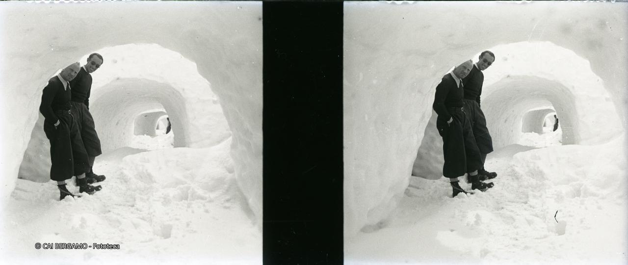 Breuil, in galleria scavata nella neve