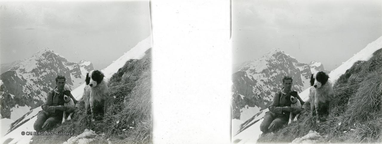 Monte Fopp (???), sulla neve con i cani