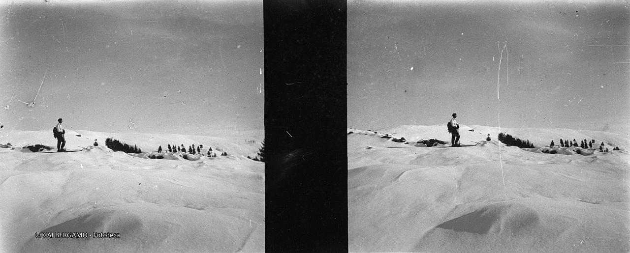 Skiatore in contemplazione