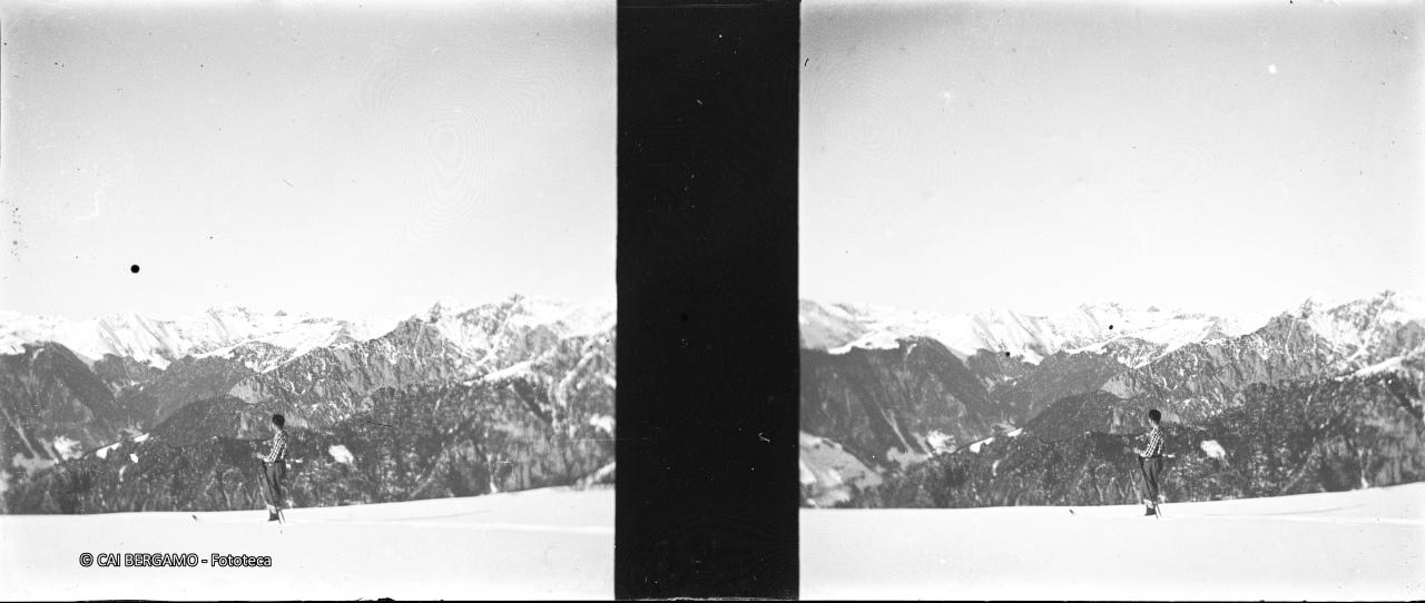 Skiatore in contemplazione