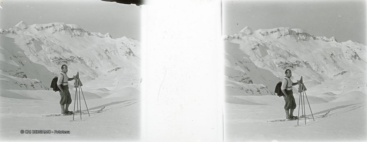 Sosta con il Farno ed il P.so di Val Vegia sullo sfondo