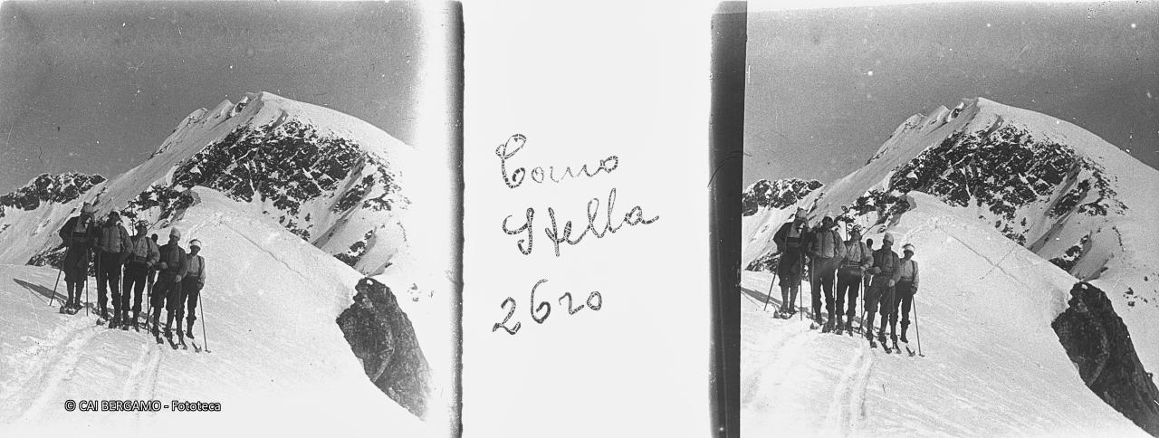 In cima al Montebello con  il Corno Stella alle spalle