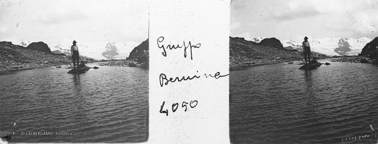 A bordi del laghetto nel "Gruppo Bernina 4050"