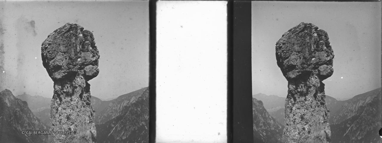 Vista della falesia alle pendici del monte Alben