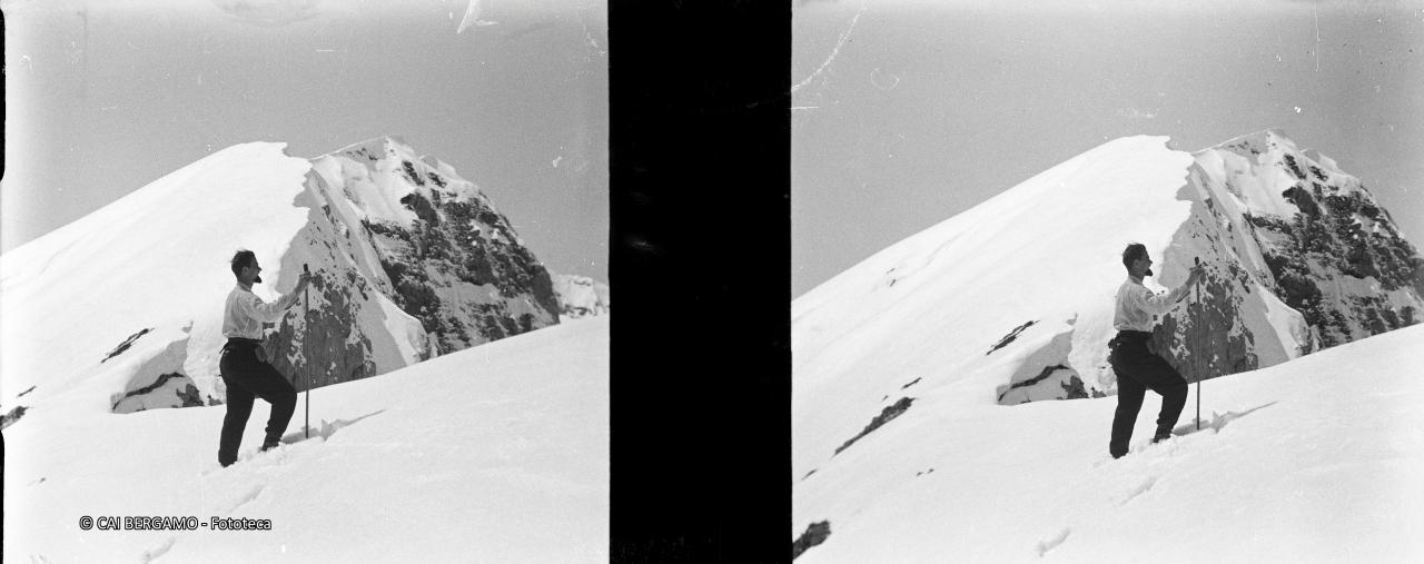 Foto ricordo nella neve alla bochetta di Podavit (??)