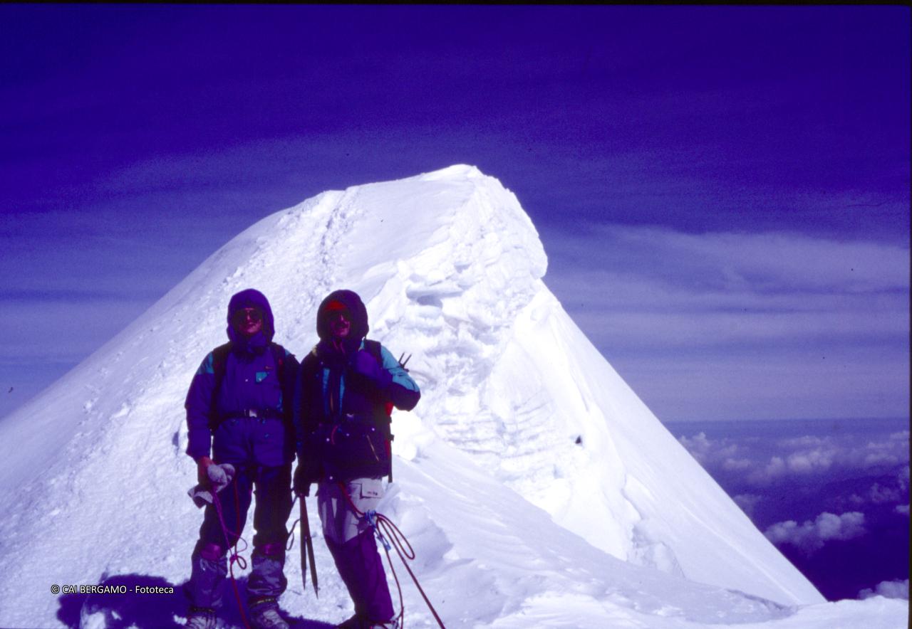 Foto ricordo sul Monte Bianco