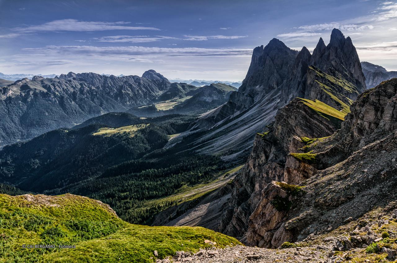 Dal Seceda verso la val di Funes - segnalato in "Ambienti Montani"