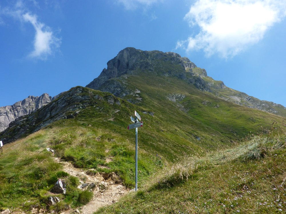 Alla bocchetta Alta, con vista sul Pizzo dei Tre Signori (20/08/2012)