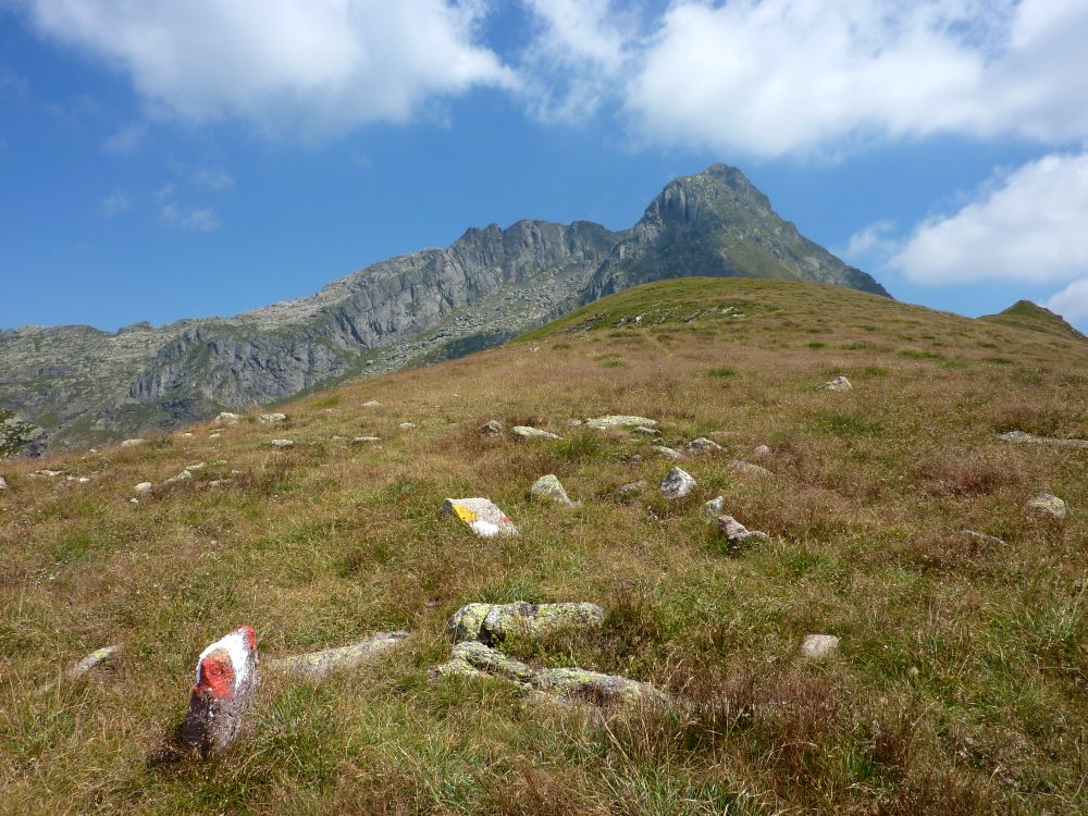 Dal Pian delle Parole, vista sul Pizzo dei Tre Signori (20/08/2012).