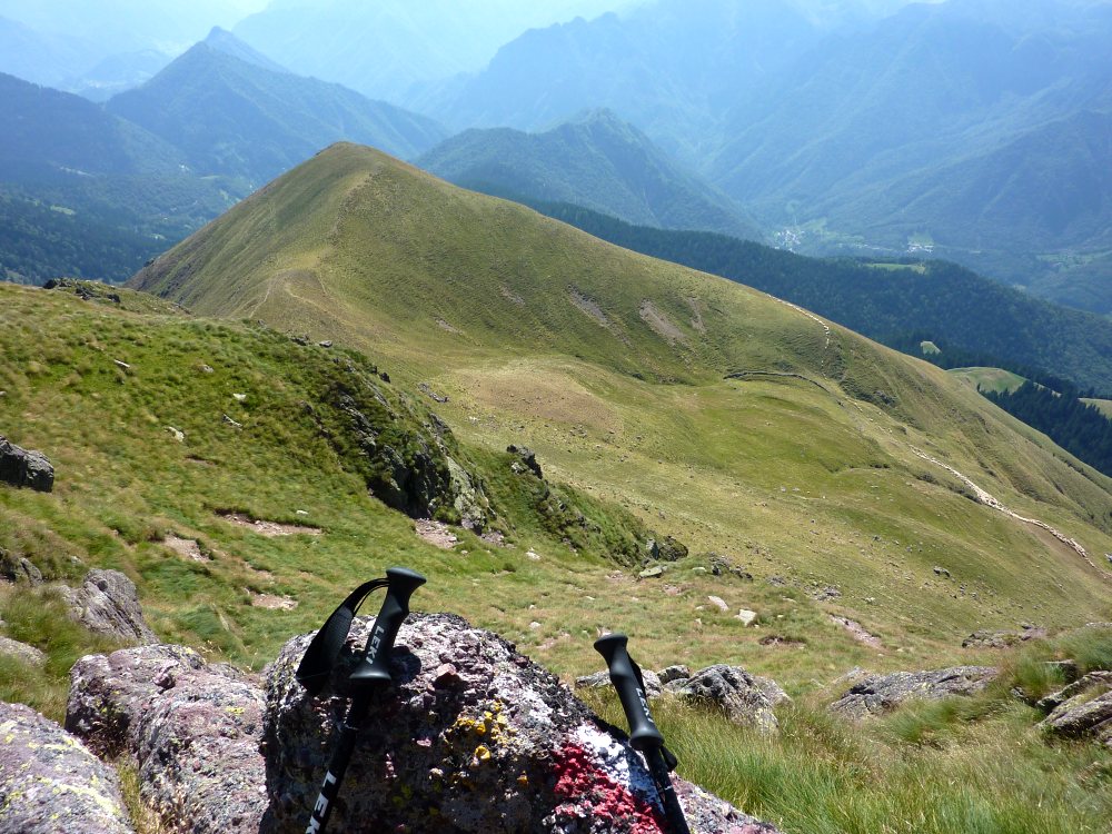 Dal sentiero dei Solivi, vista sulla Cima Fontane e sulla sella omonima (20/08/2012)