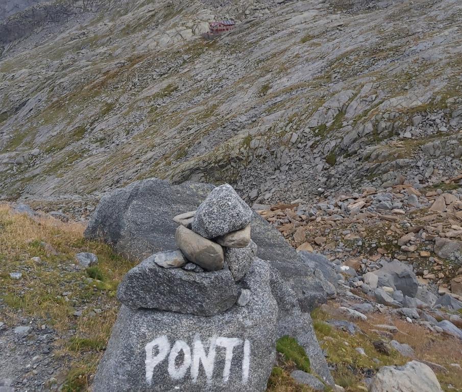 Vista del rifugio Ponti