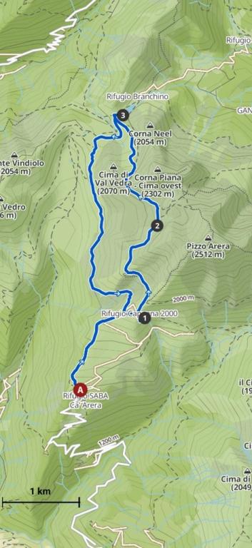 Monte Arera - Sentiero dei fiori mappa