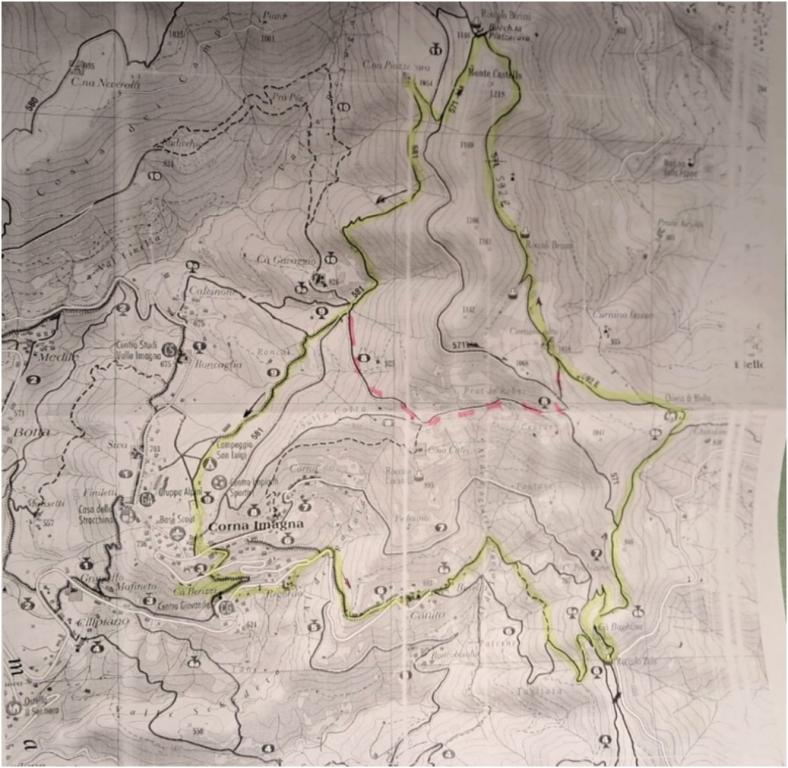 Cà Berizzi mappa immagine