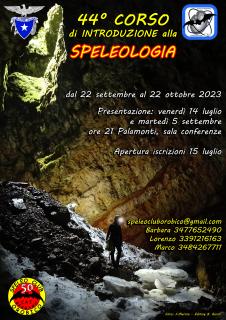 Locandina corso speleo