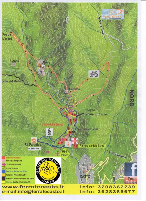 Mappa percorsi