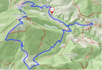 Monte Bronzone mappa
