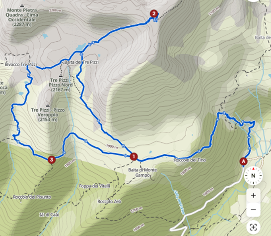Pietra Quadra Mappa Immagine