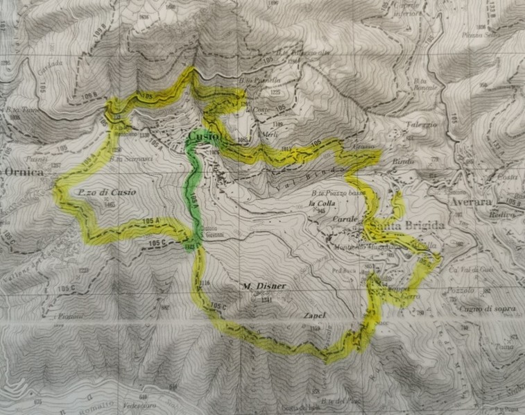 Pizzo di Cusio mappa immagine