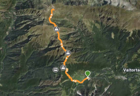 Rifugio Grassi mappa