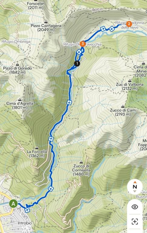 Val Biandino mappa immagine