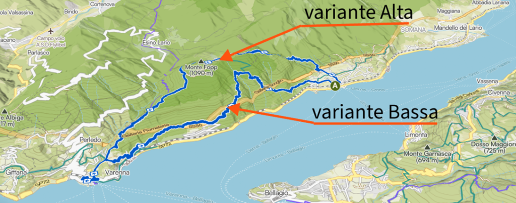 Sentiero del Viandante mappa