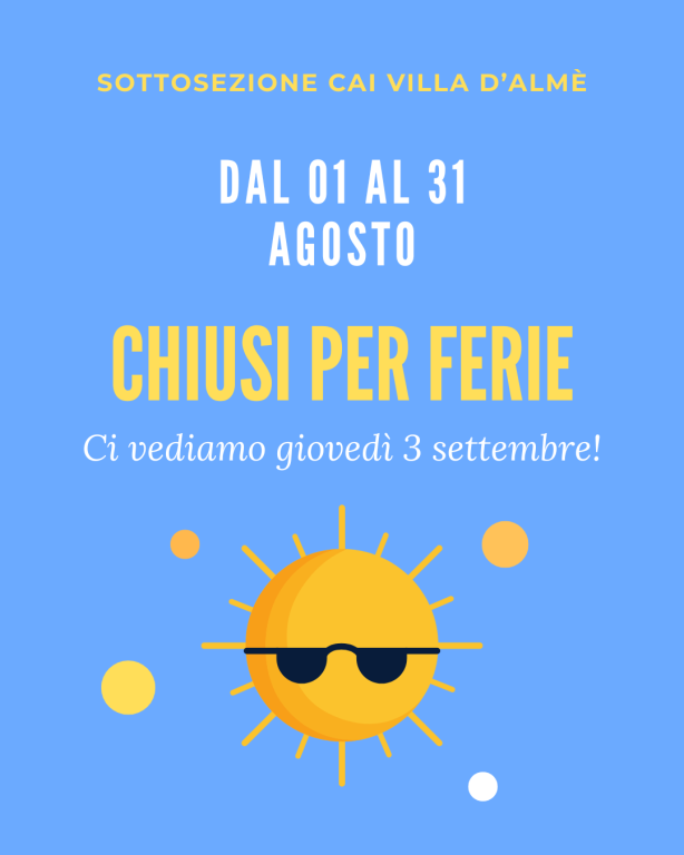 chiusura estiva