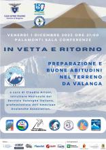 In vetta e ritorno: preparazione e buone abitudini nel terreno da valanga serata a cura di Claudio Artoni 