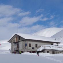 scursione con Ciaspole e Scialpinismo da Pizzino al rifugio. Gherardi e monte Aralalta