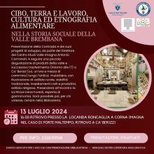 Sabato 13 luglio 2024 a Corna Imagna - CIBO, TERRA e LAVORO