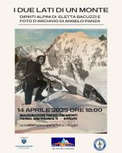 Inaugurazione mostra I DUE LATI DI UN MONTE : dipinti alpini di Eletta Bacuzzi e foto d'archivio di Angelo Panza