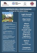 Giornata dell'Ipertensione Arteriosa nei rifugi CAI 2025