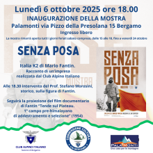 Mostra "SENZA POSA Italia K2 Racconto di una impresa.