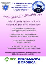 MONTAGNE E SOLIDARIETA' - ORGANIZZATO DAL CAI "REMO POLONI" DI URGNANO