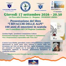 Presentazione del libro " I bivacchi delle Alpi" 100 anni di emozioni in scatola 