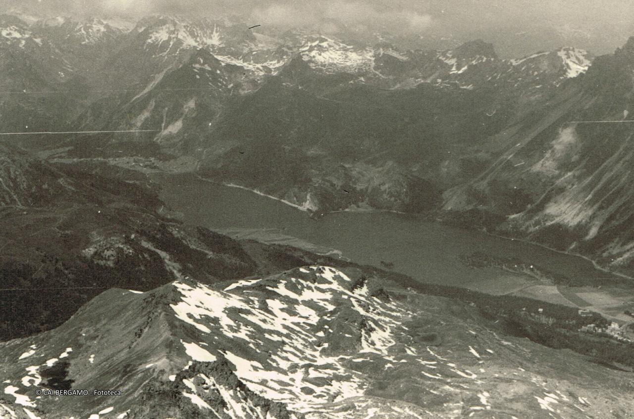 "Lago di Sils dalla vetta del Corvatsch" 