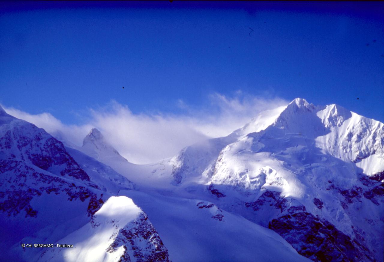 Piz Bernina visto dal Piz Grevasalvas